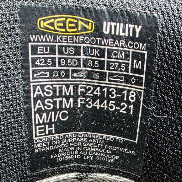 KEEN Utility Atlanta Cool II Mid Steel Toe Work Boots Men’s 9.5 Brown - Picture 8 of 11